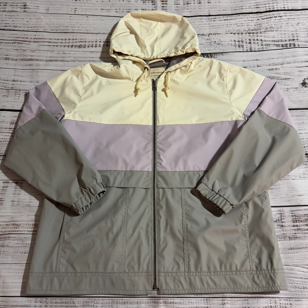 Weatherproof Vintage Rain Slicker Jacket Full Zip Purple Women's Size XL
